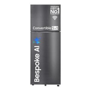 Samsung 396 L, 3 Star, Convertible 5-in-1, Digital Inverter, Frost Free Double Door, Bespoke AI WiFi Enabled Refrigerator