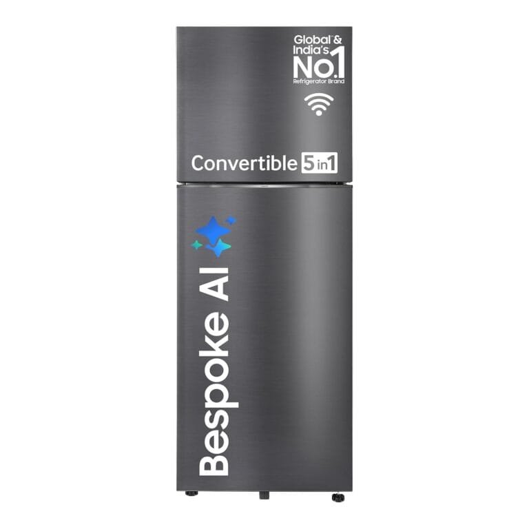 Samsung 396 L, 3 Star, Convertible 5-in-1, Digital Inverter, Frost Free Double Door, Bespoke AI WiFi Enabled Refrigerator