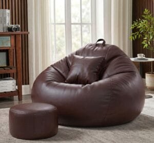 Sattva Classic XXXL Combo Bean Bag with Footstool & Cushion