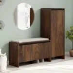 BLUEWUD-Mavis-Multipurpose-Wooden-Shoe-Rack-with-Cushioned-Seating-Tall-Storage-Cabinet-Organiser