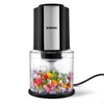Borosil Chef Delite 300 Watts Electric Chopper for Kitchen, Twin Blade Technology